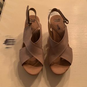 COPY - Clarks wedge sandal (never worn)